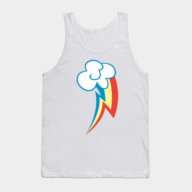 Rainbow Dash Cutie Mark Apparel Tank Top by CanadianBacon